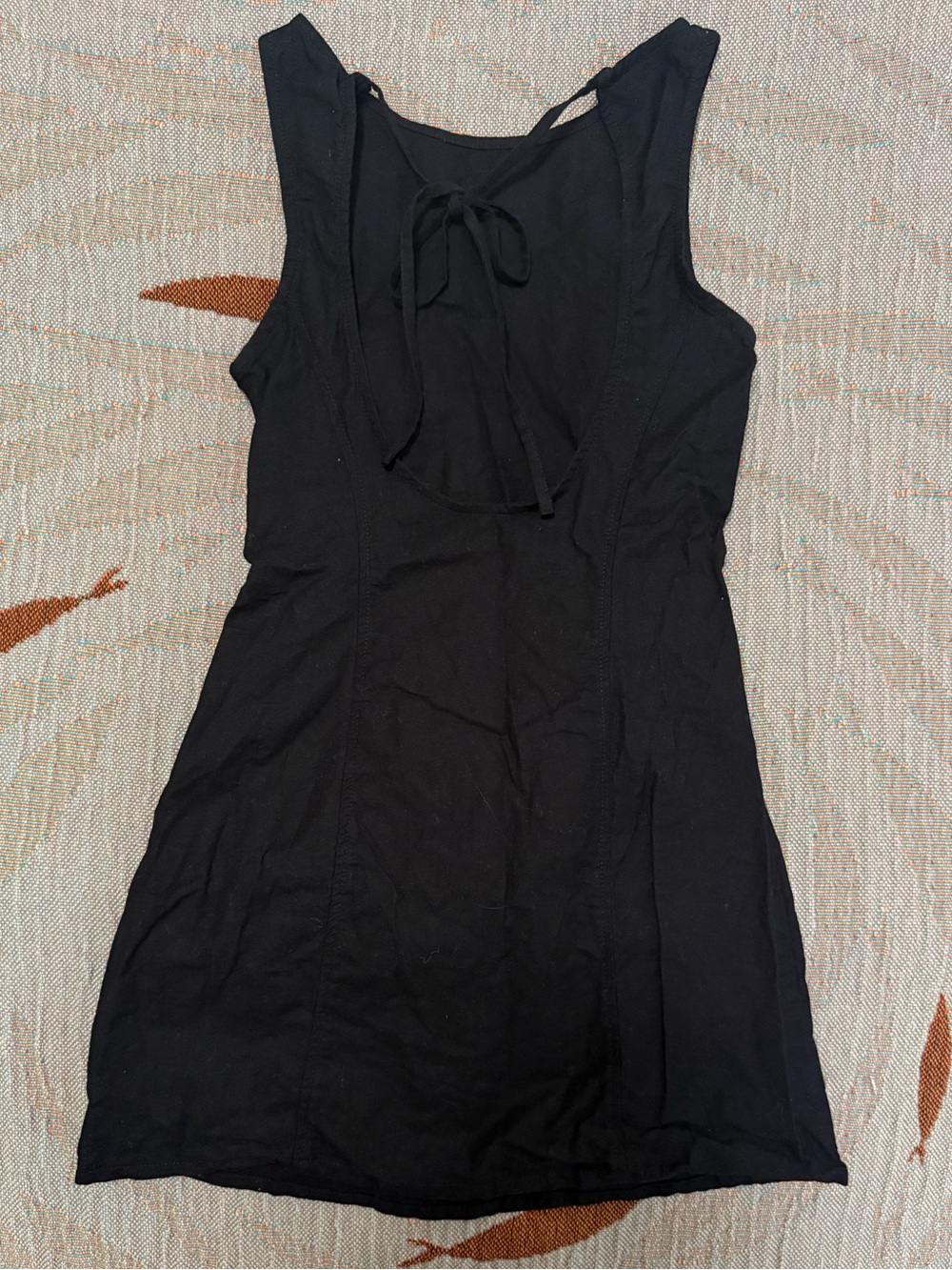 Motel Rocks Ayana Mini Dress Black Cutout Tie Back Size XS - Picture 10 of 16